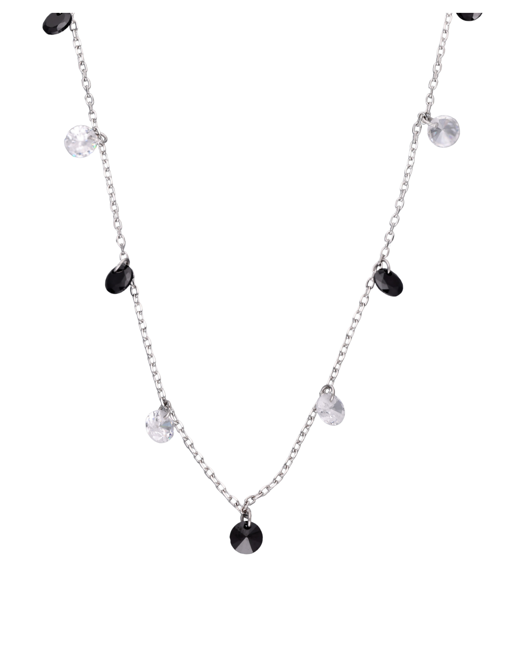 Srebrny naszyjnik z cyrkoniami