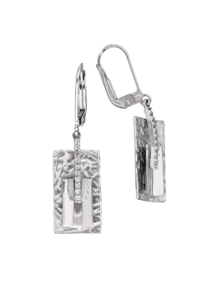 Kolczyki z białego złota