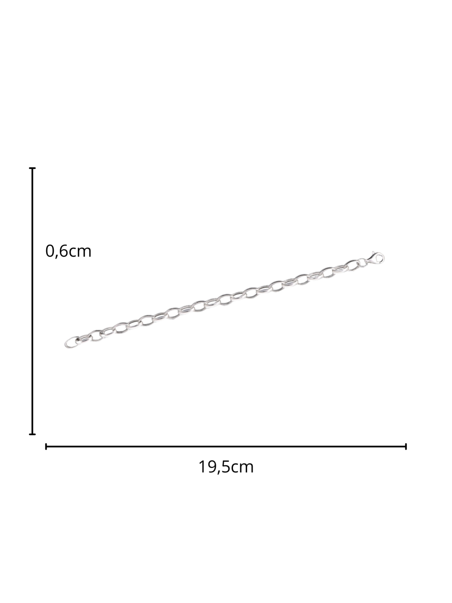 Srebrna bransoletka 19,5cm