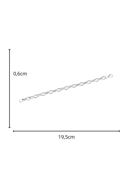 Srebrna bransoletka 19,5cm