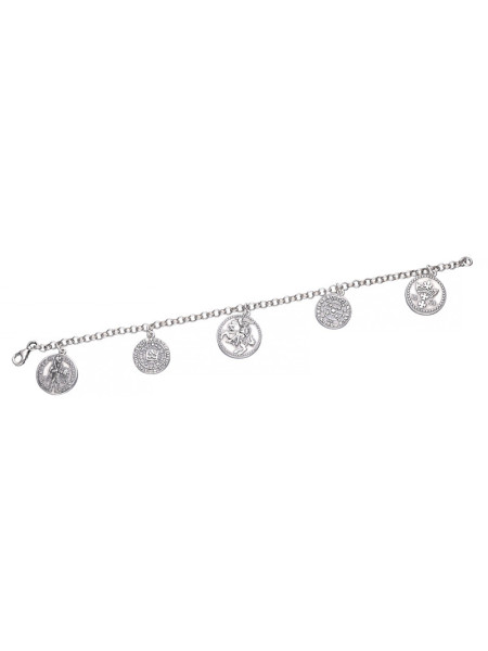 Srebrna bransoletka z podobiznami