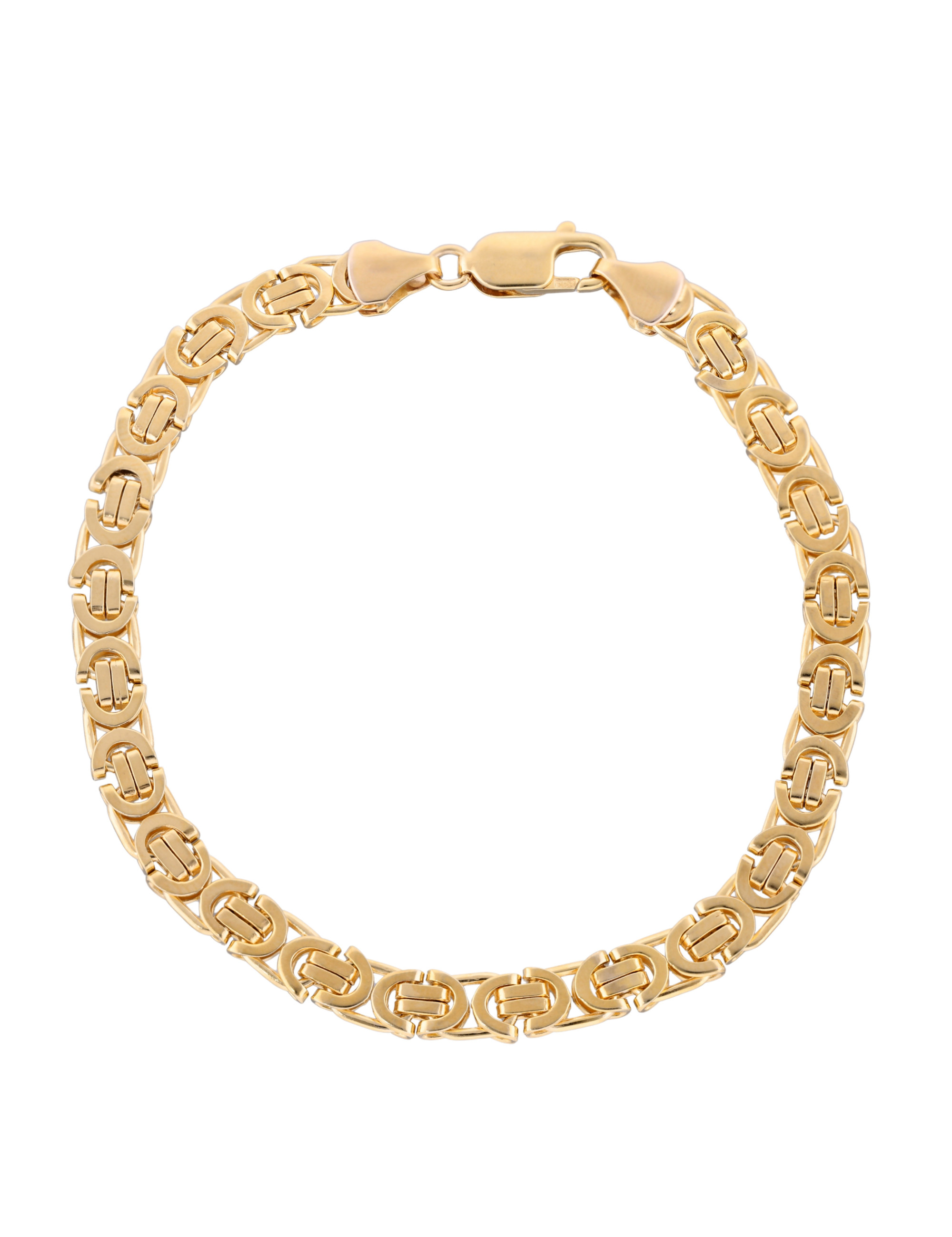 Złota bransoletka królewska 8k 20cm