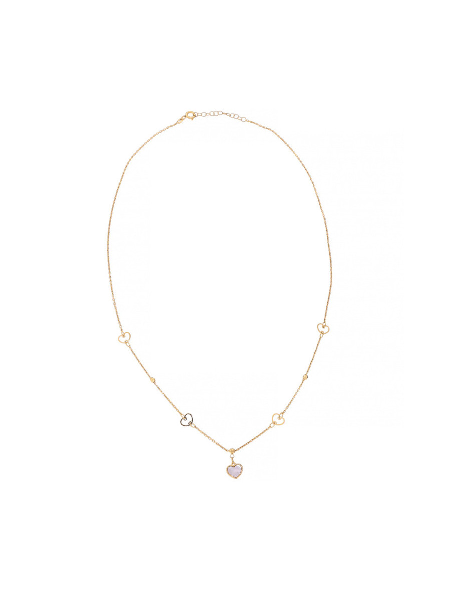 Złoty naszyjnik z sercem