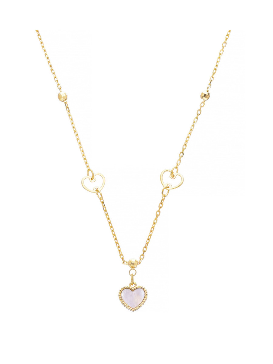 Złoty naszyjnik z sercem