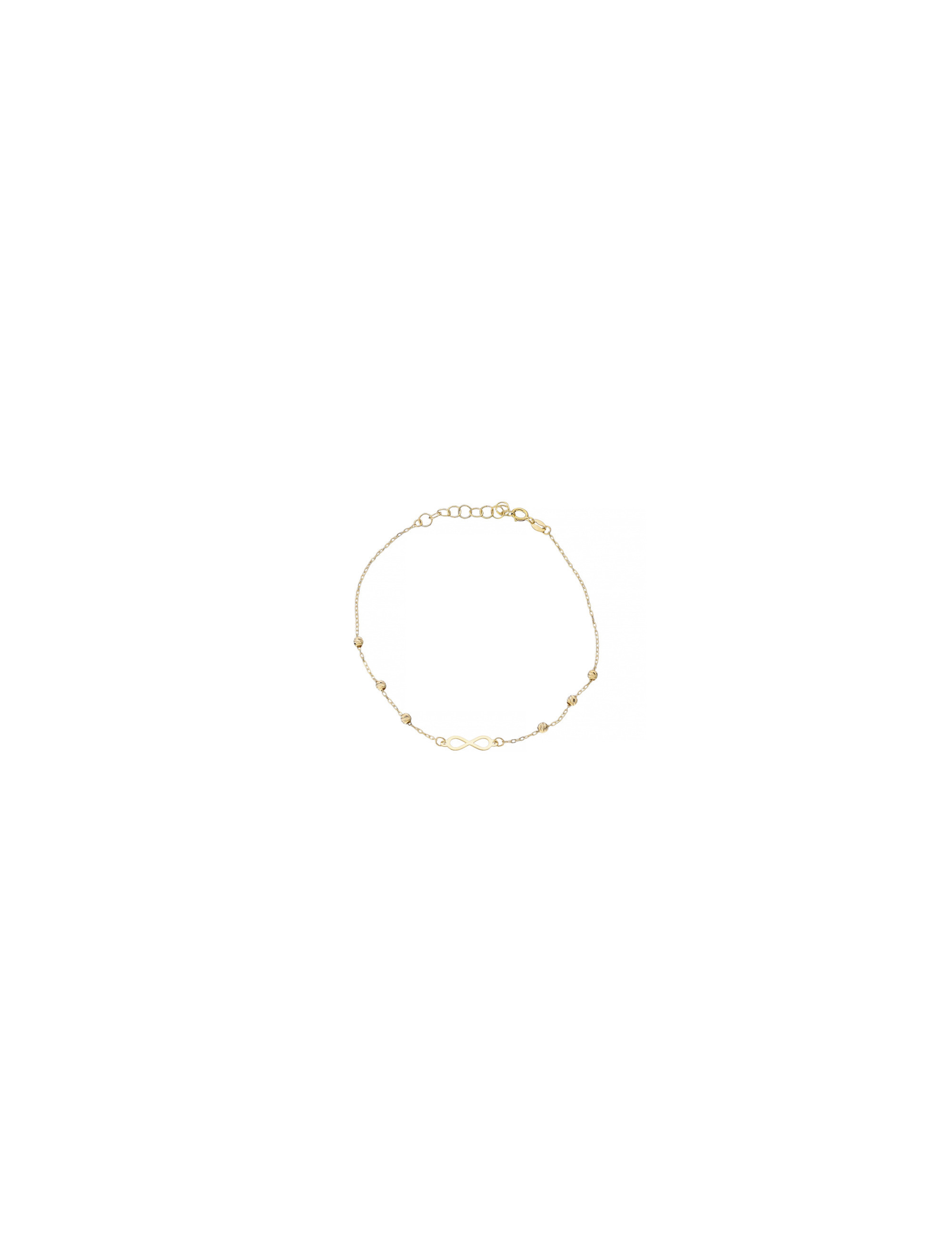 Złota bransoletka nieskończoność