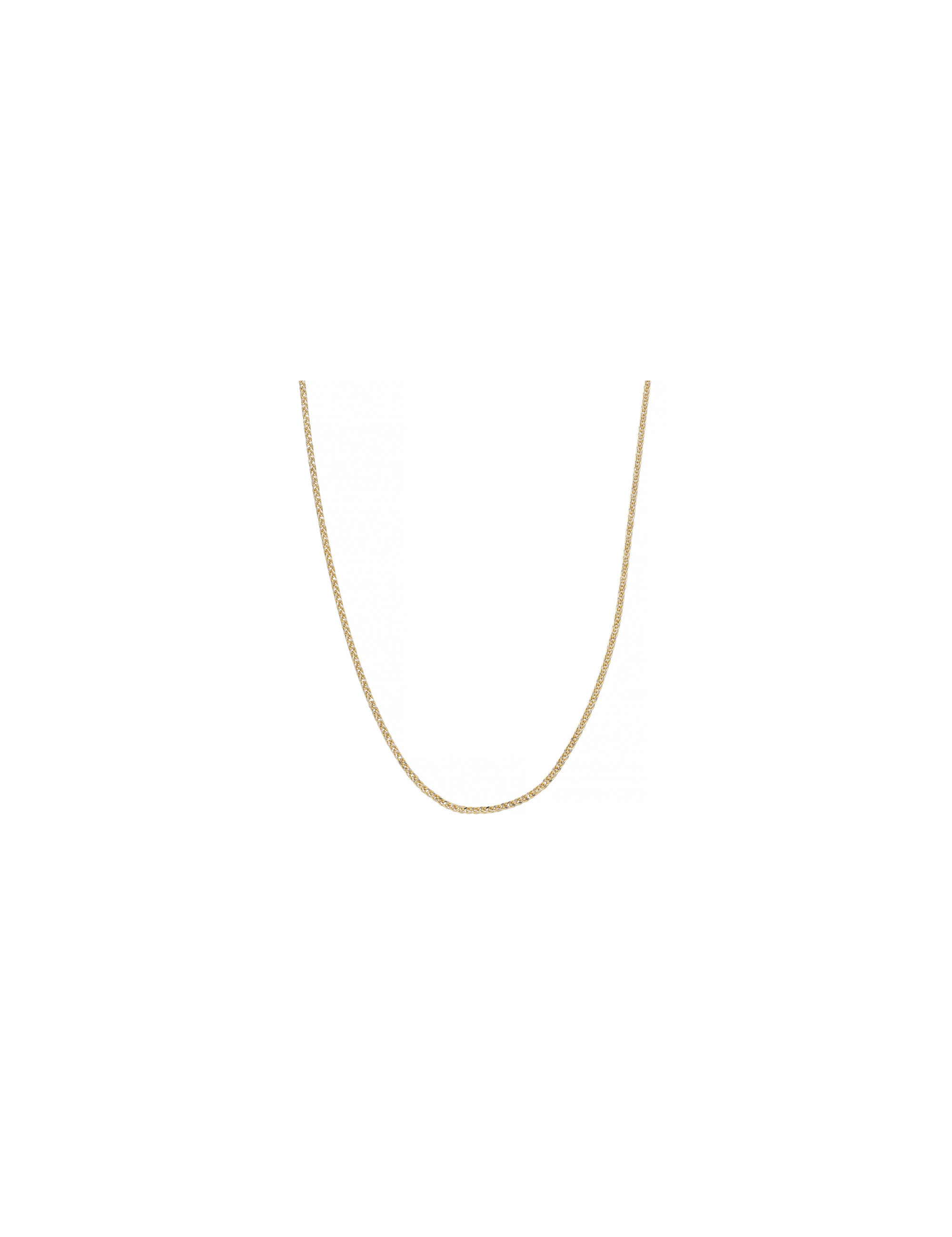 Złoty łańcuszek lisi ogon 8k 42cm