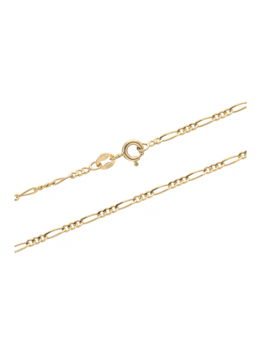 Złoty łańcuszek figaro 8k 45cm