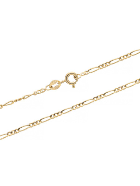 Złoty łańcuszek figaro 8k 45cm