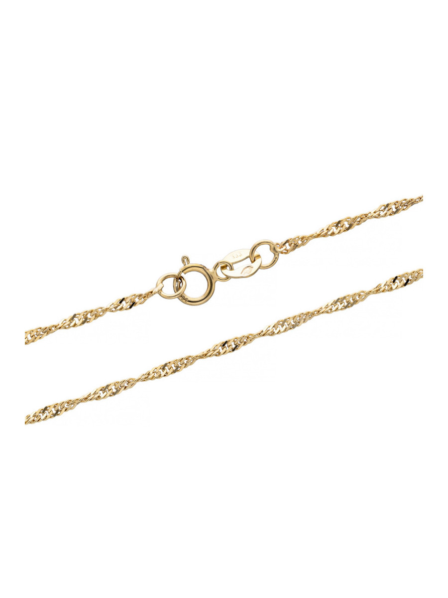 Złoty łańcuszek skręcany 8k 45cm