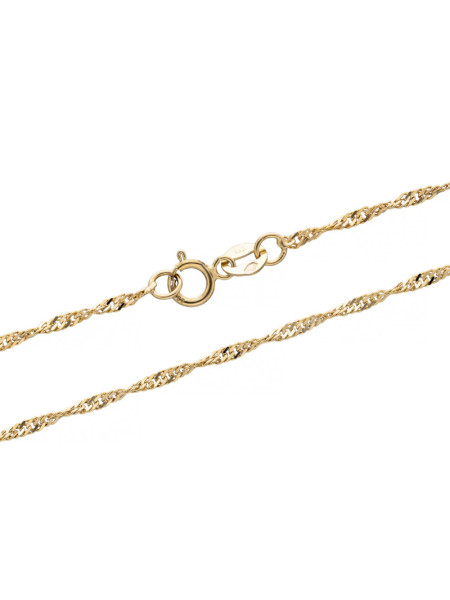 Złoty łańcuszek skręcany 8k 45cm