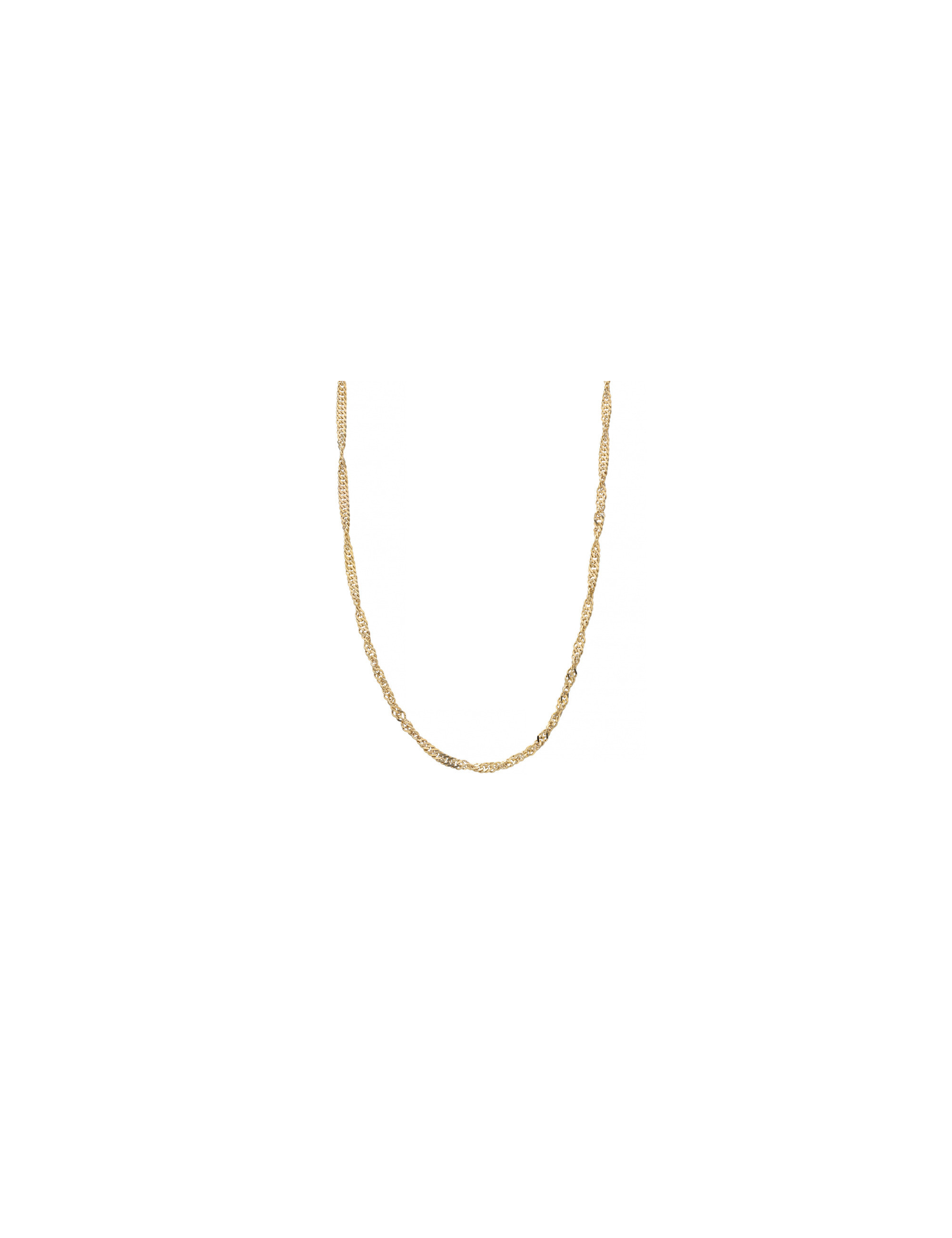 Złoty łańcuszek skręcany 8k 45cm
