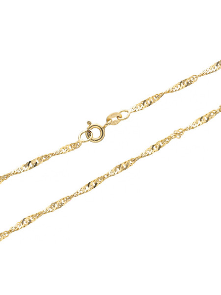 Złoty łańcuszek skręcany 8k 45cm