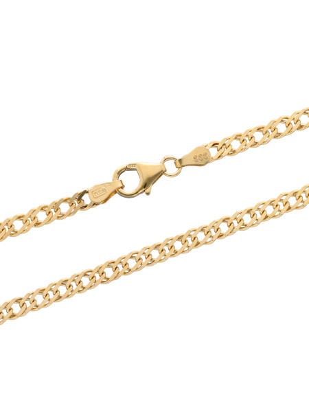 Złoty łańcuszek podwójna Pancerka 8k 44cm