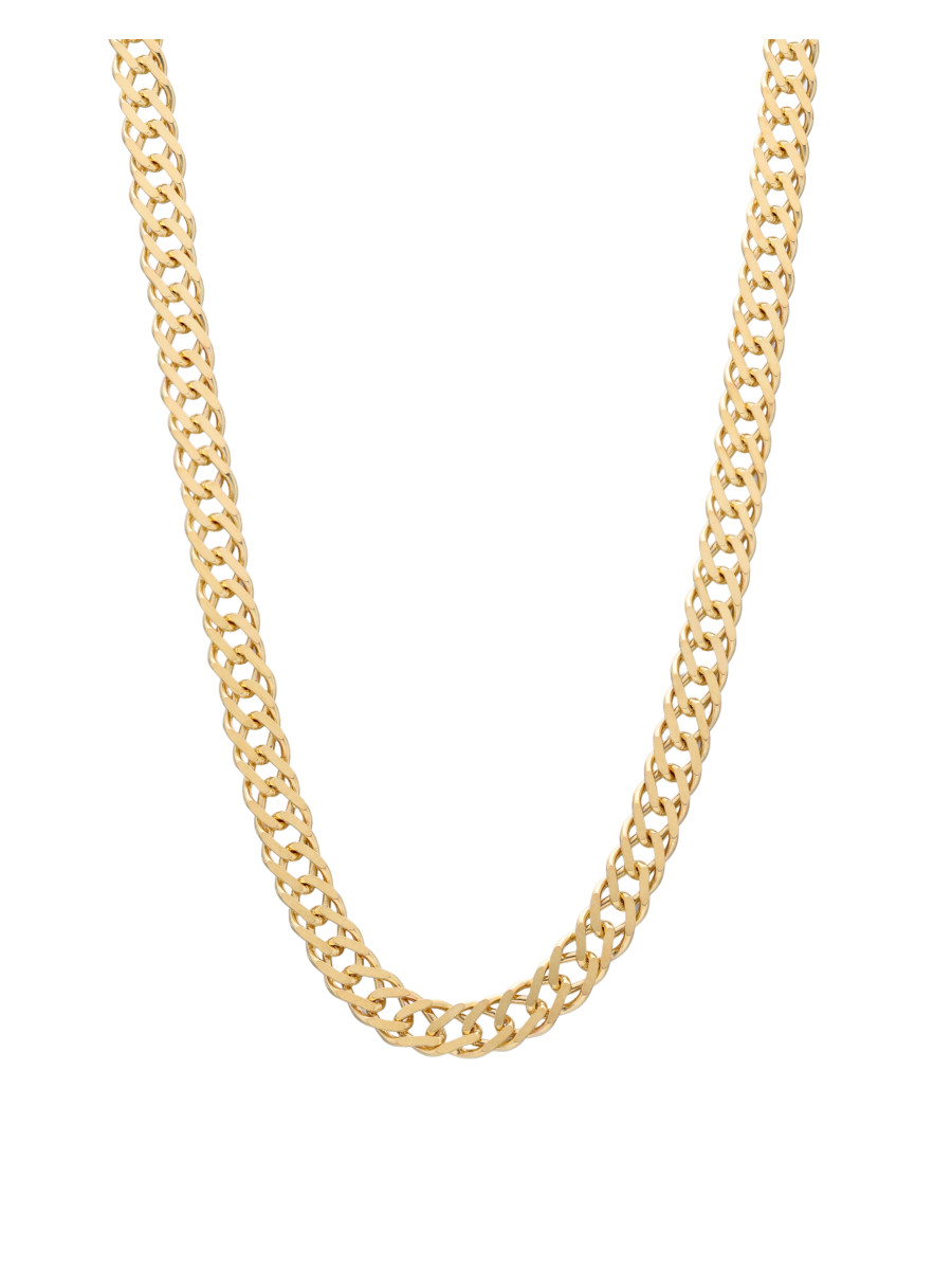 Złoty łańcuszek podwójna Pancerka 8k 44cm