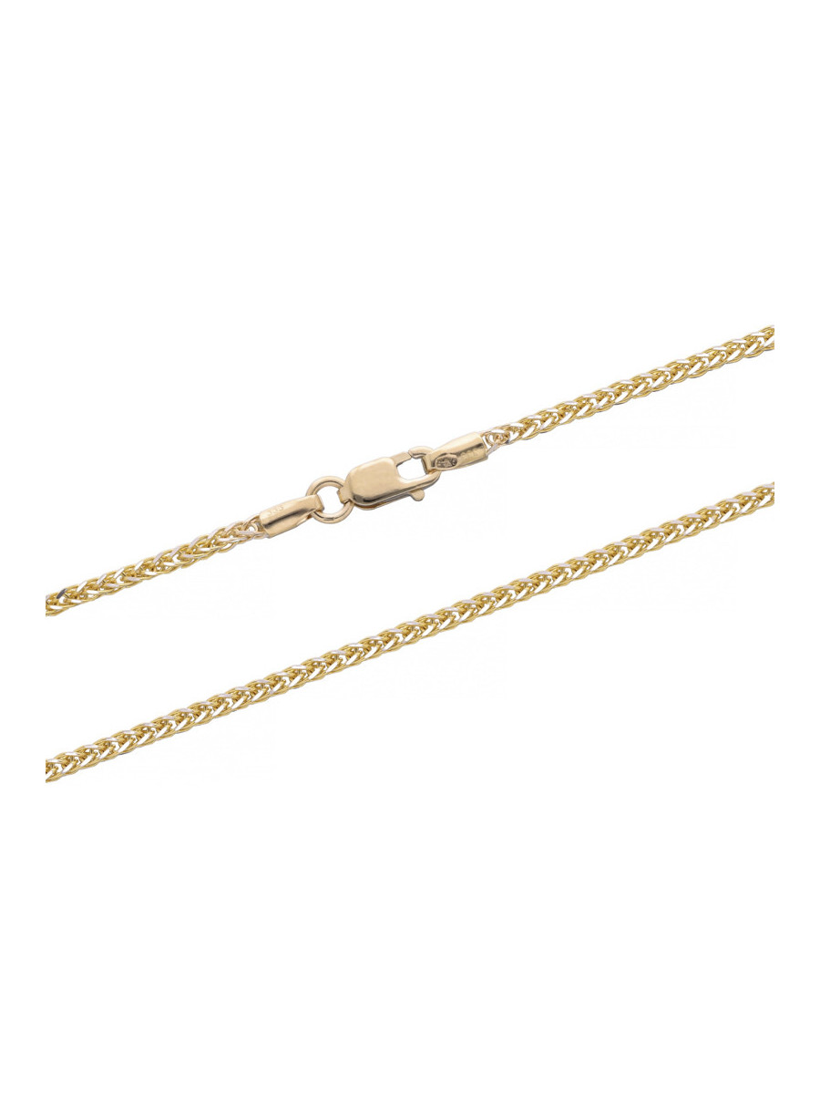 Złoty łańcuszek lisi ogon 8k 45cm