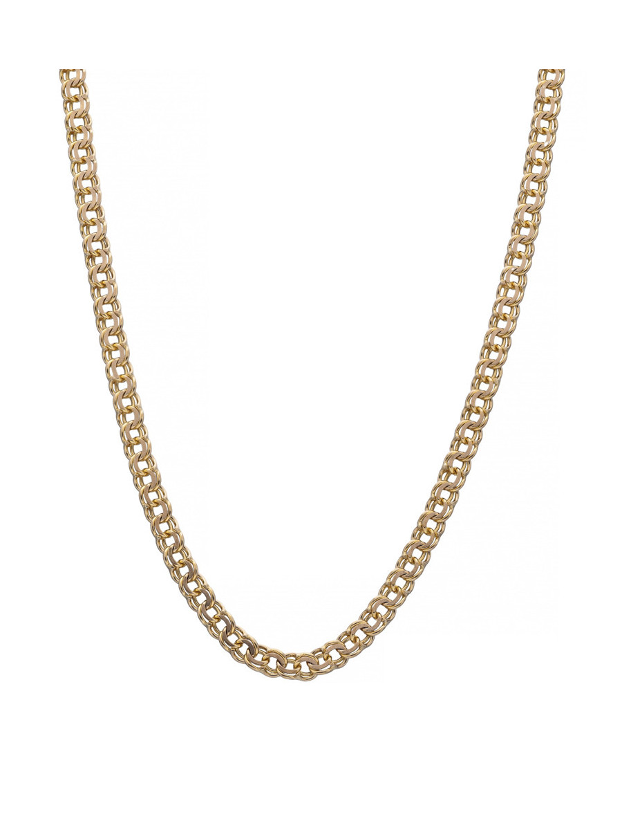 Złoty łańcuszek o splocie Garibaldi 8k 45cm