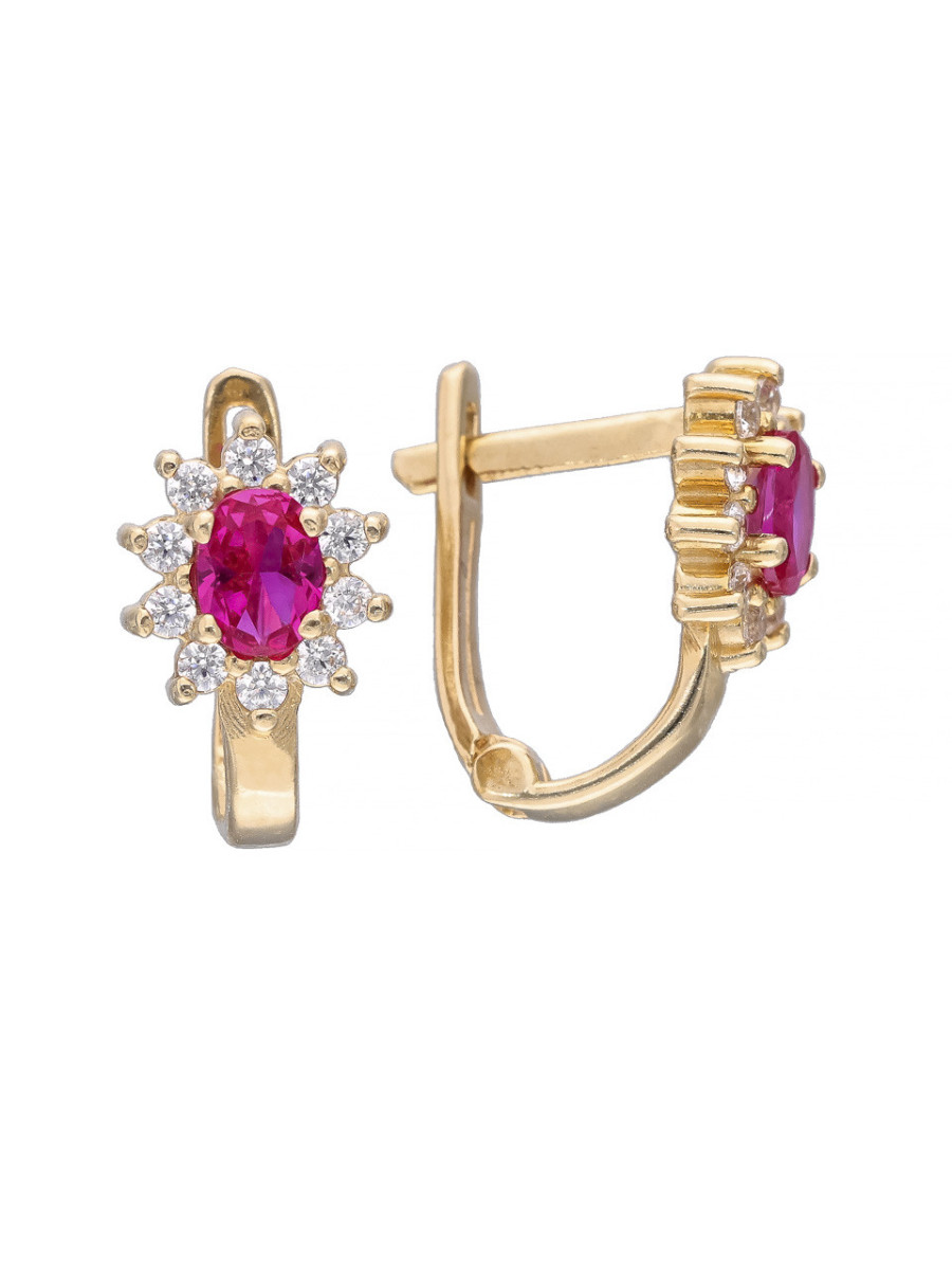 Kolczyki dziecięce markizy – złota biżuteria dla...