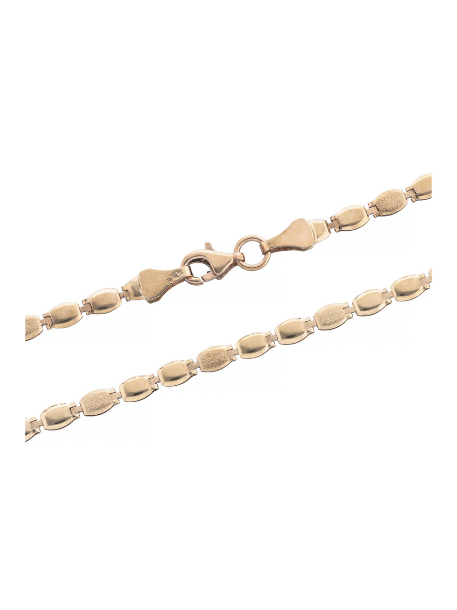 Złoty dmuchany naszyjnik 8k