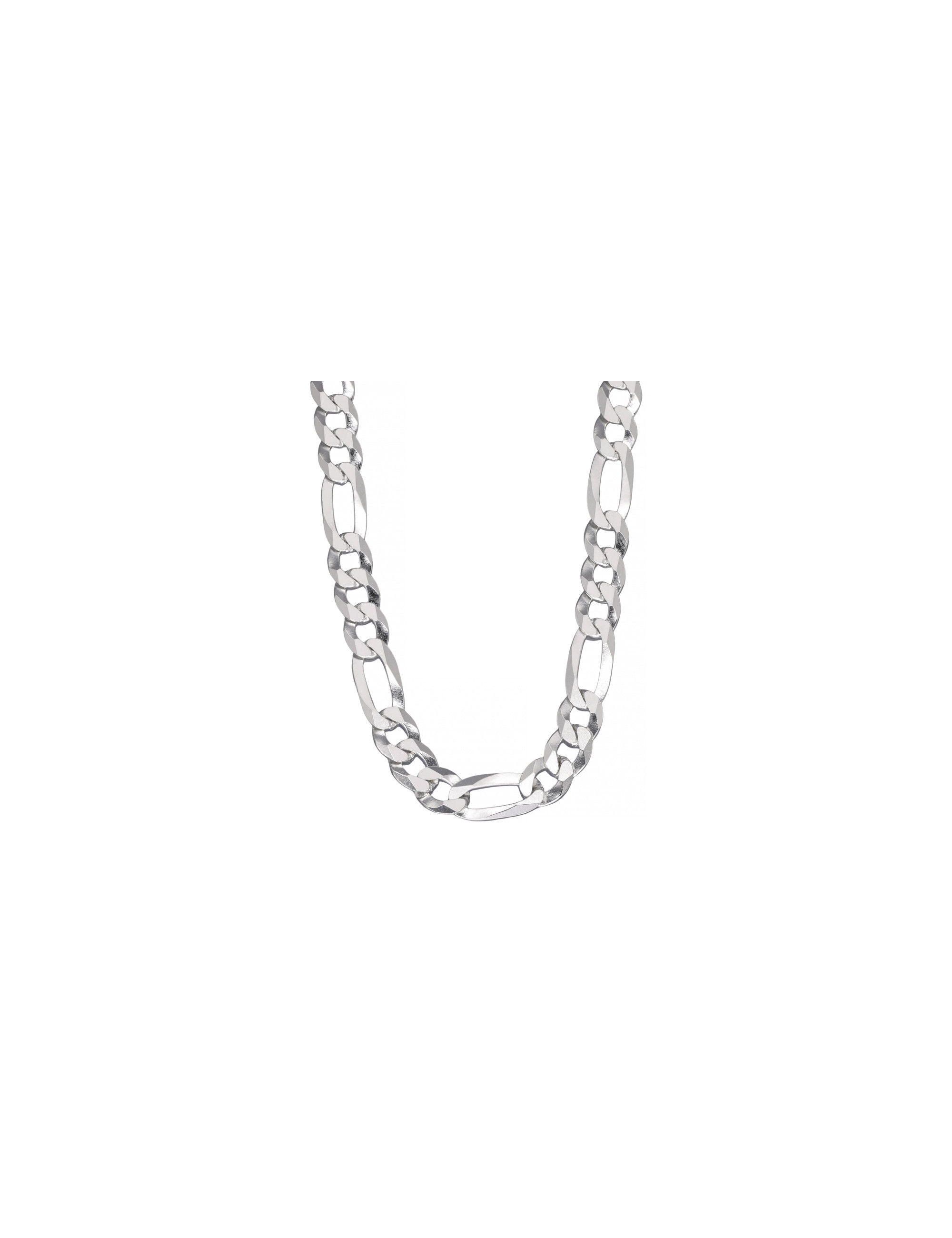 Srebrny łańcuch Figaro 50cm