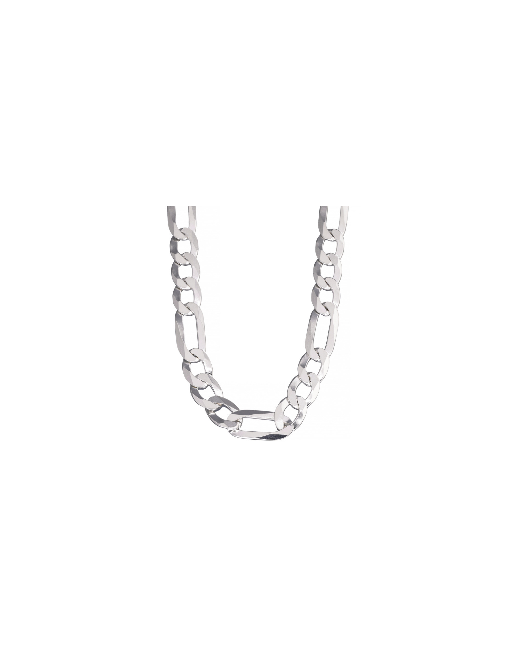 Srebrny łańcuch Figaro 50cm