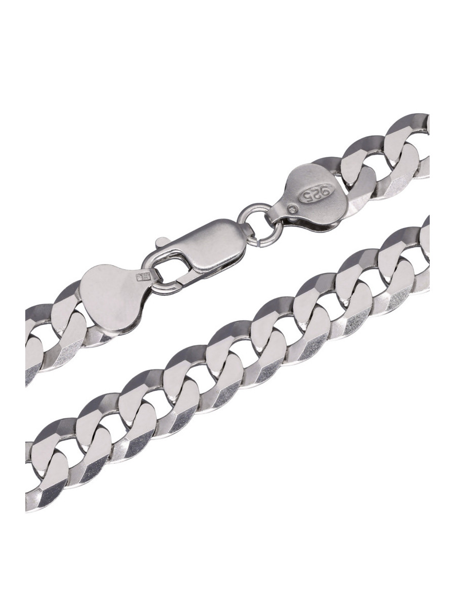 Srebrny łańcuch pancerka 50cm