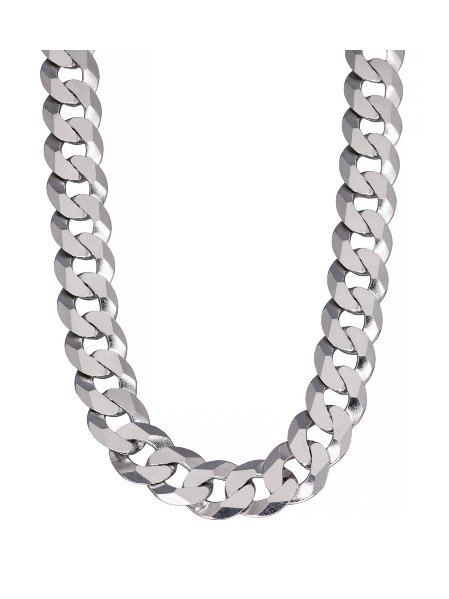 Srebrny łańcuch pancerka 50cm