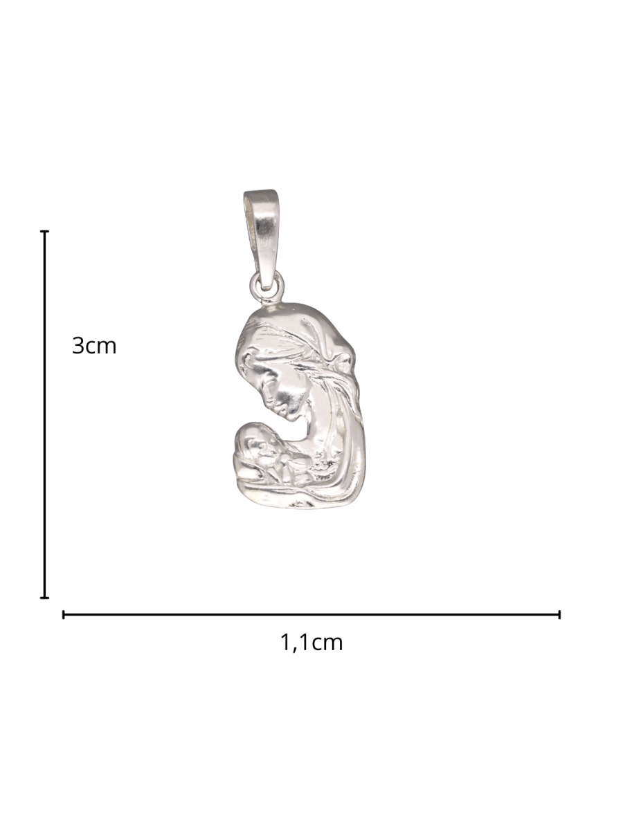 Srebrny medalik z MB