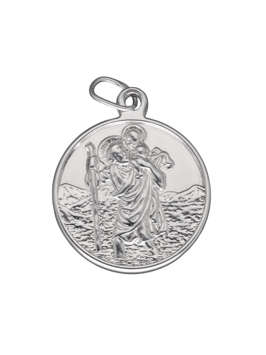 Srebrna zawieszka ze św Krzysztofem