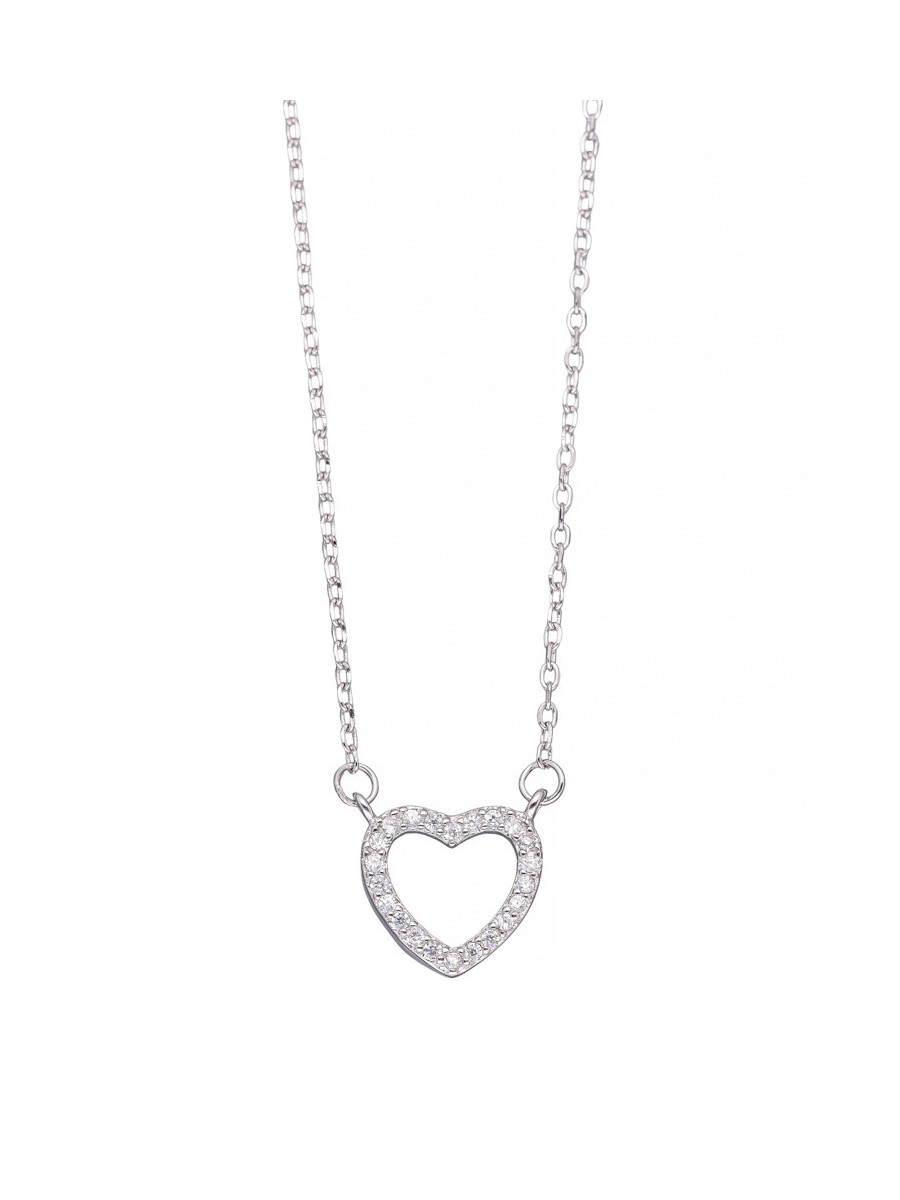 Srebrna celebrytka serce