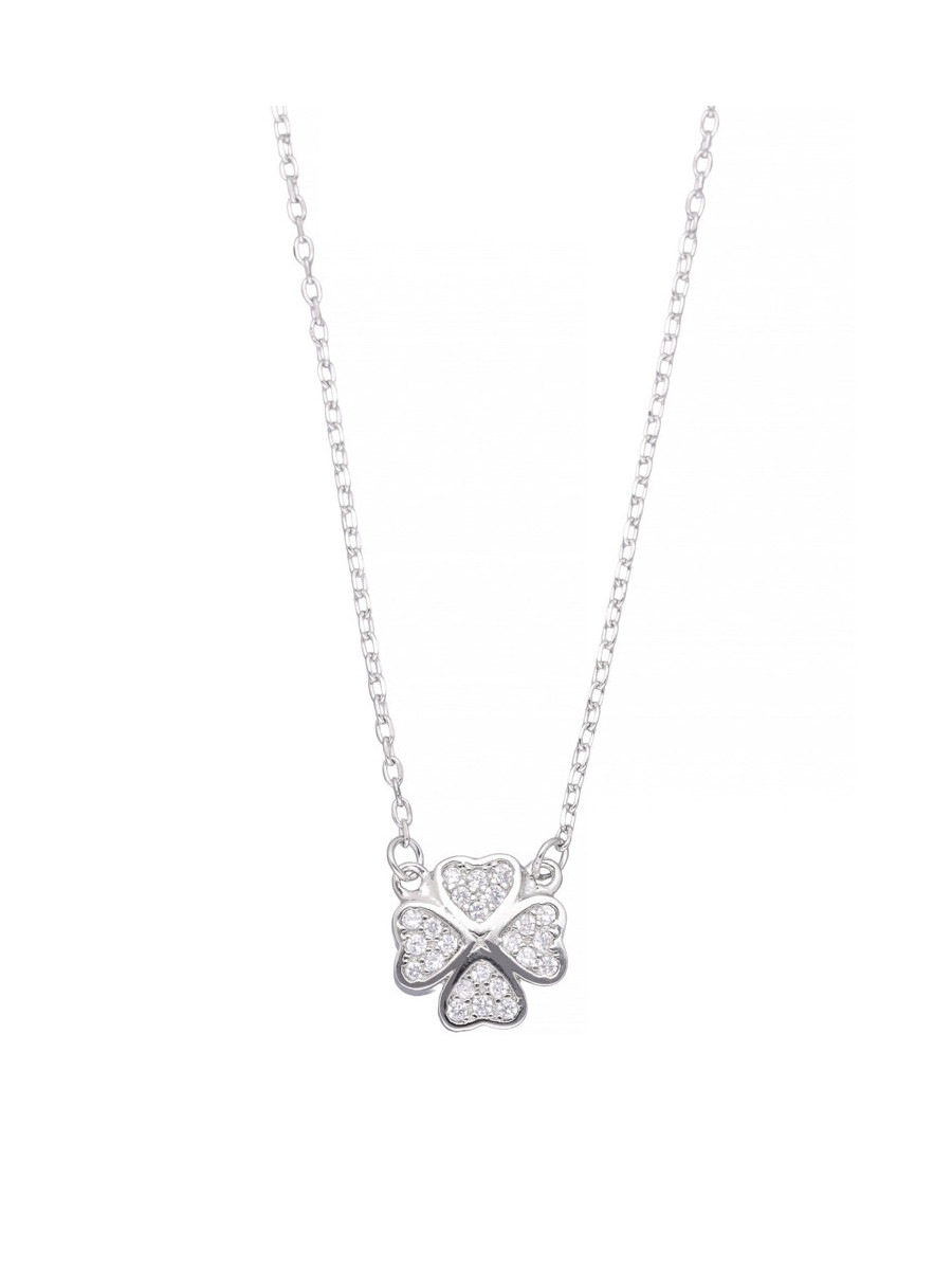 Srebrna celebrytka koniczynka