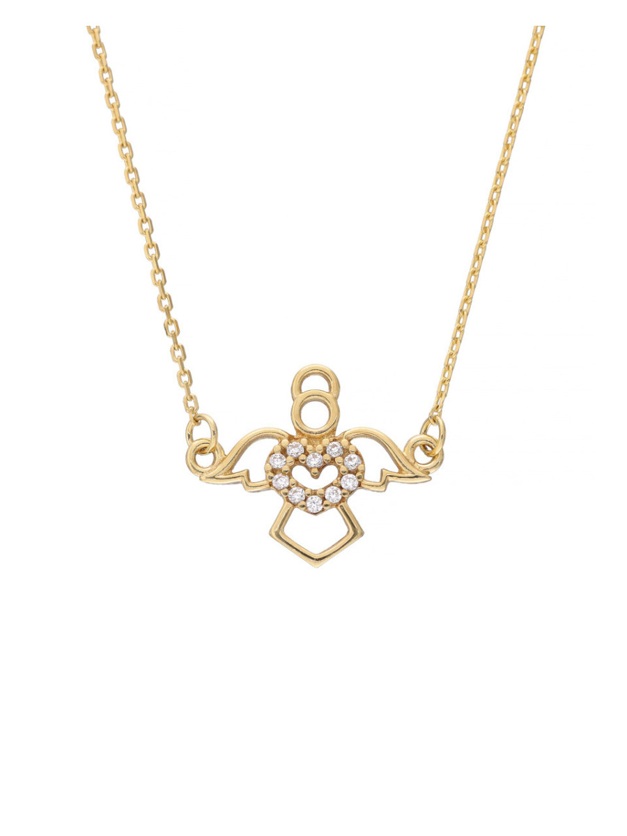 Celebrytka złota bransoletka z zawieszką aniołka – prezent z przesłaniem | JubilerDukat