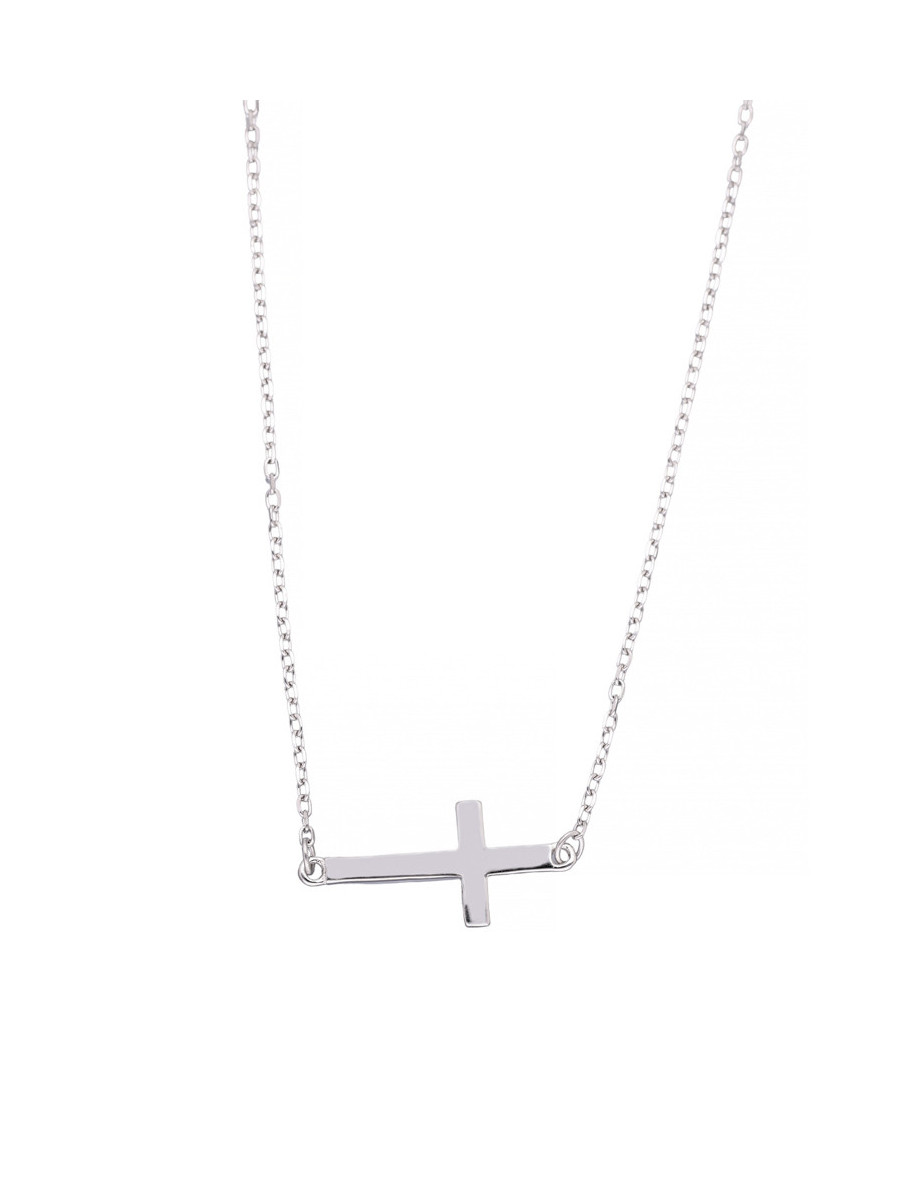 Srebrna celebrytka z krzyżykiem