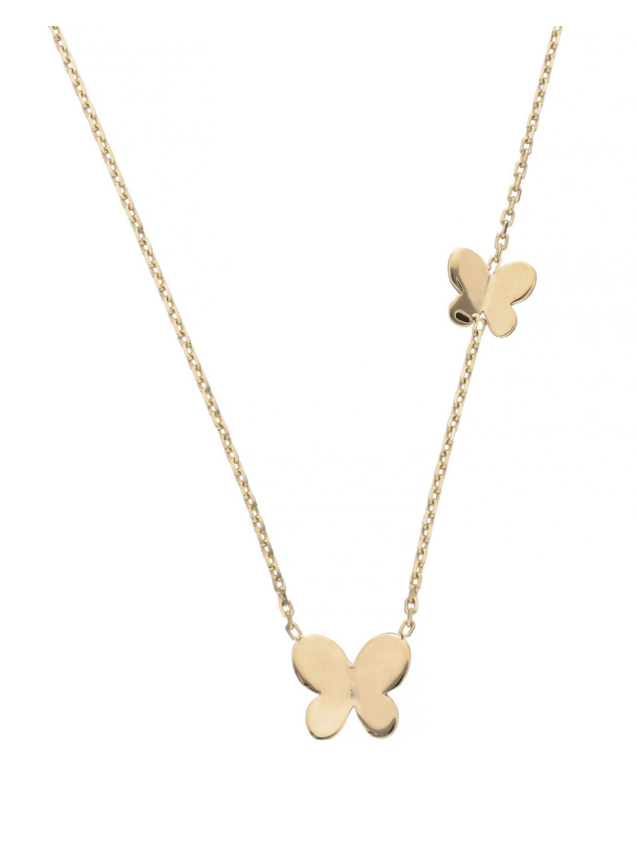 Celebrytka z motylkami – delikatny naszyjnik o...